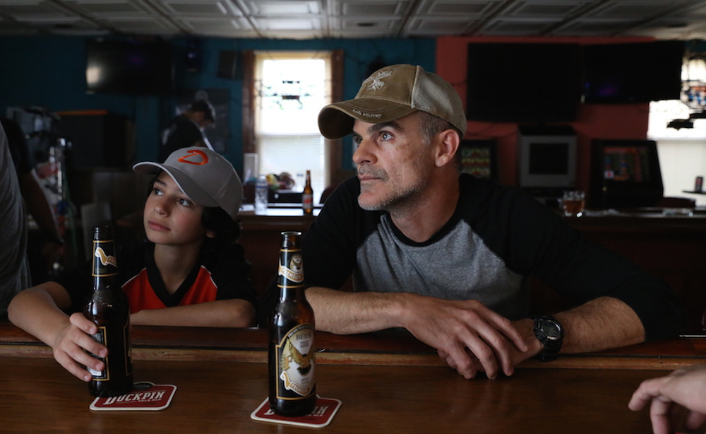 Michael Kelly and Jesse Ray Sheps in "All Square"