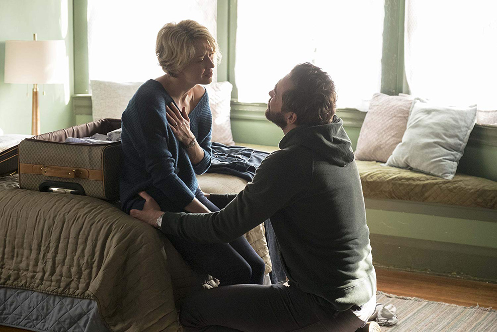Carrie Coon and Lee Pace in "The Keeping Hours"