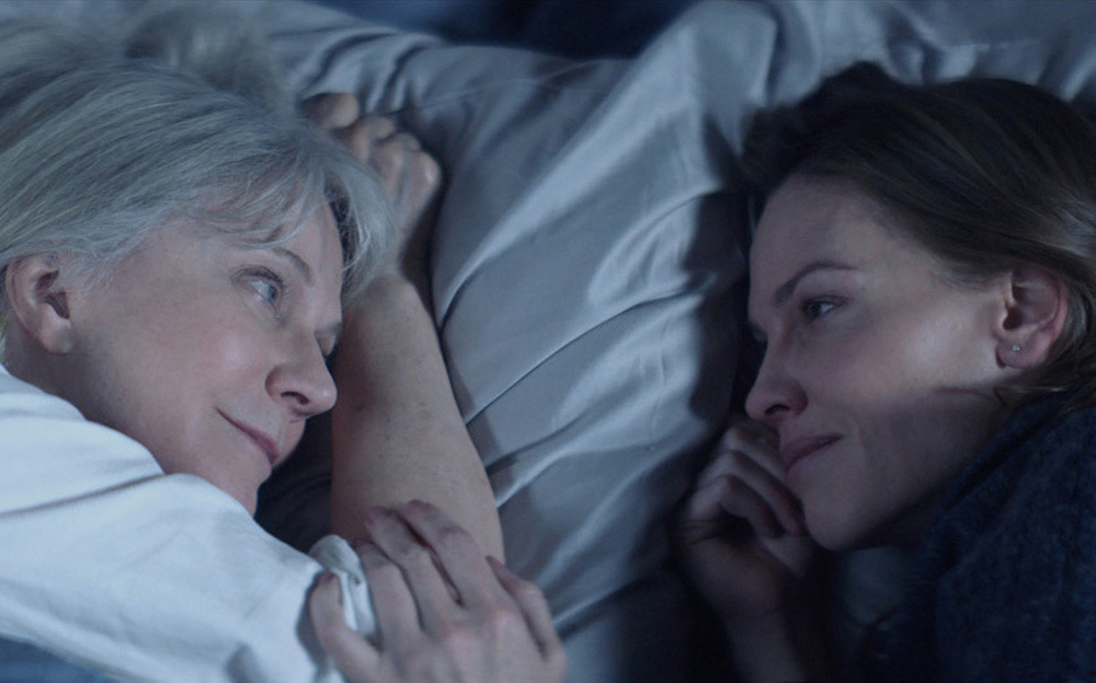 Blythe Danner and Hilary Swank in "What They Had"