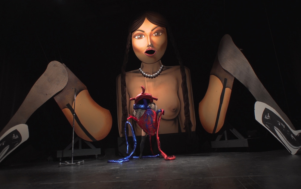A scene from "Narcissister Organ Player"