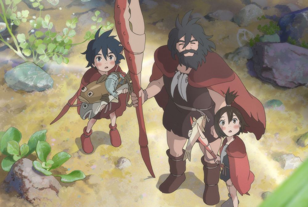 A scene from Studio Ponoc's "Modest Heroes" from Kanini to Kanino