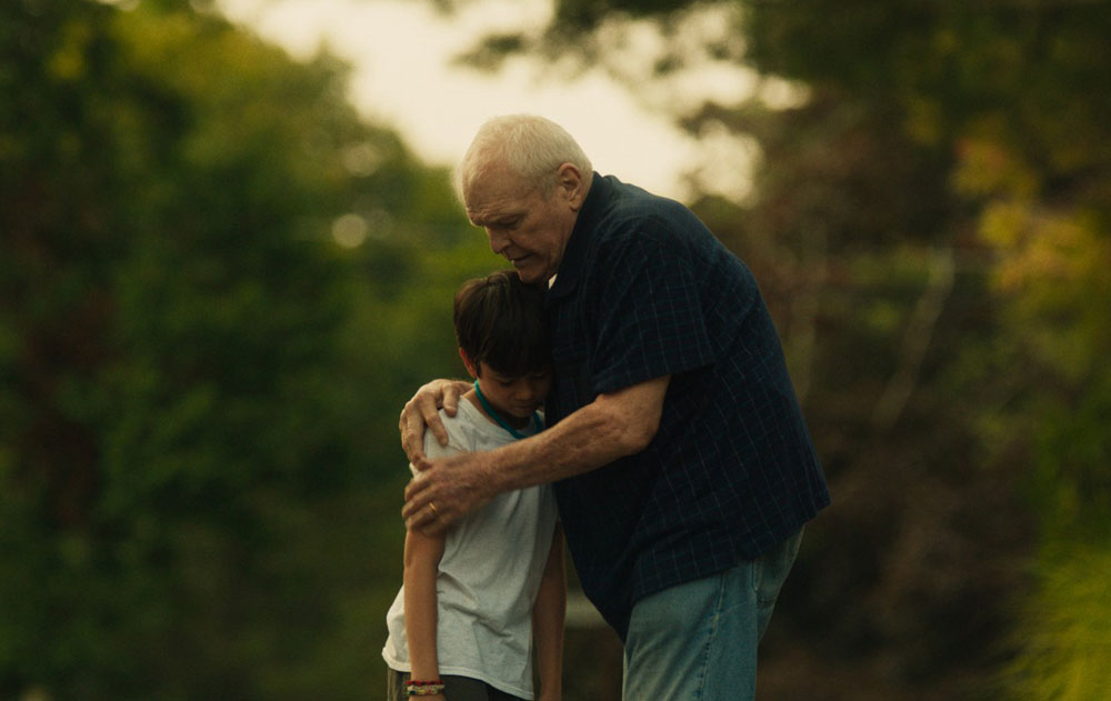 Brian Dennehy and Lucas Jaye in "Driveways"