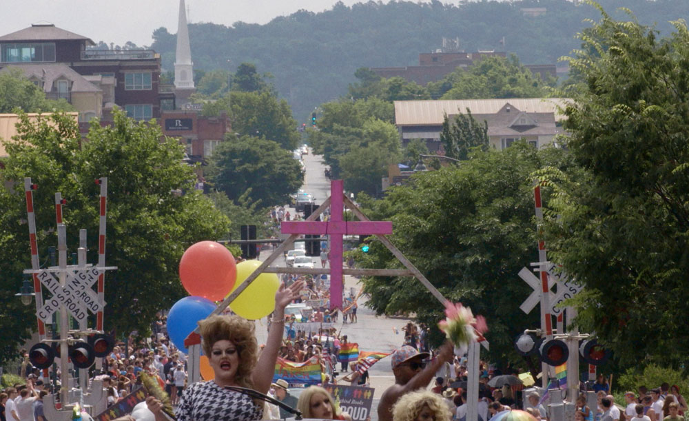 A scene from Donal Mosher and Michael Palmieri's "Gospel of Eureka"
