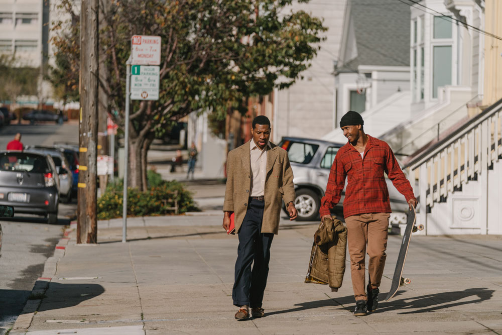 Jimmie Fails and Jonathan Majors in "The Last Black Man in San Francisco"