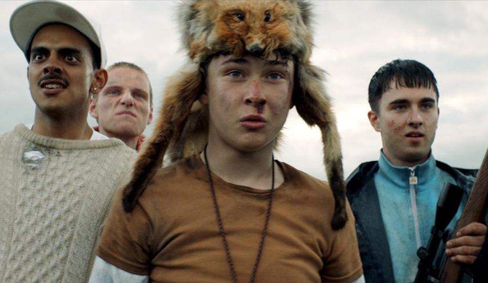 Samuel Bottomley, Viraj Juneja, Rian Gordon and Lewis Gribben in "Boyz in the Wood"