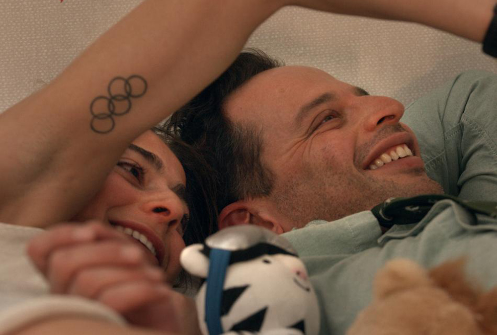 Nick Kroll and Alexi Pappas in "Olympic Dreams"